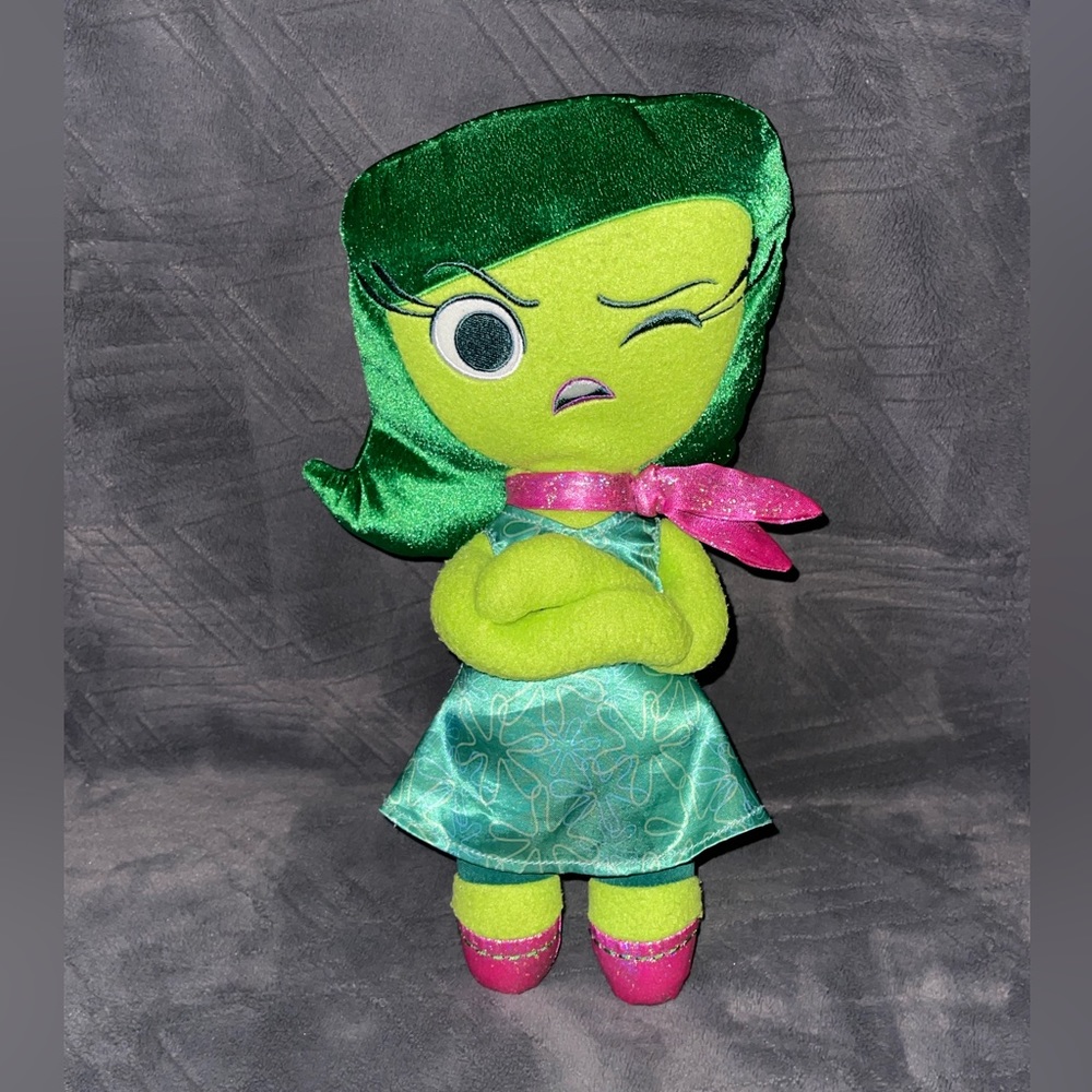 Disney Pixar Disgust Plush Doll From Inside Out Movie 12"